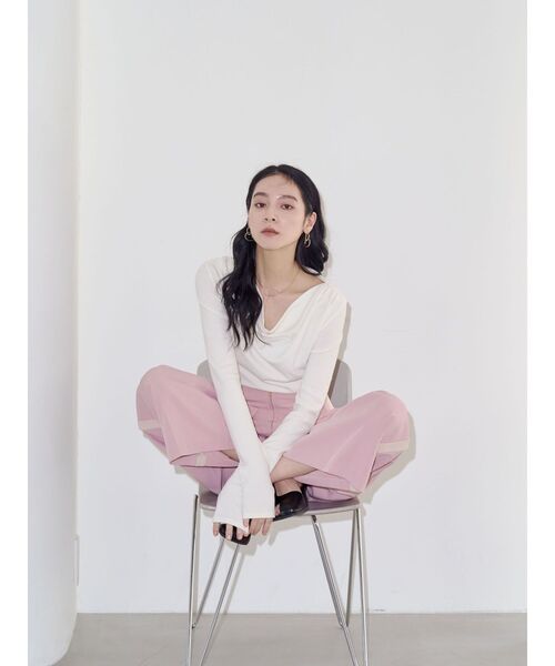 LAGUNAMOON（ラグナムーン）の「フロントジップラインパンツ（その他パンツ・レディース・アイボリー/ピンク/ブラウン・SMALL/MEDIUM）」の17枚目の写真