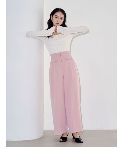 LAGUNAMOON（ラグナムーン）の「フロントジップラインパンツ（その他パンツ・レディース・アイボリー/ピンク/ブラウン・SMALL/MEDIUM）」の18枚目の写真