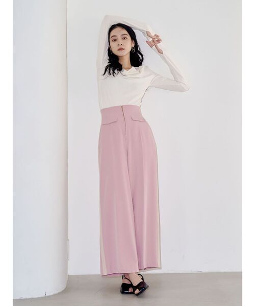 LAGUNAMOON（ラグナムーン）の「フロントジップラインパンツ（その他パンツ・レディース・アイボリー/ピンク/ブラウン・SMALL/MEDIUM）」の19枚目の写真