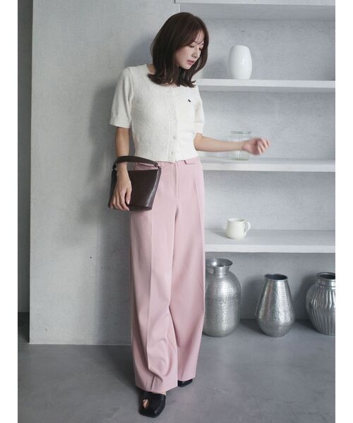 LAGUNAMOON(ラグナムーン)の「フロントジップラインパンツ 【春服】【オフィスカジュアル】(その他パンツ・レディース・アイボリー/ピンク/ブラウン・SMALL/MEDIUM)」の11枚目の写真
