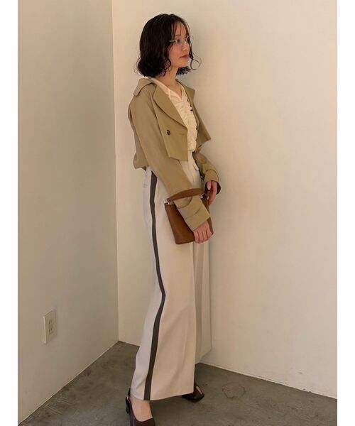 LAGUNAMOON（ラグナムーン）の「フロントジップラインパンツ（その他パンツ・レディース・アイボリー/ピンク/ブラウン・SMALL/MEDIUM）」の6枚目の写真