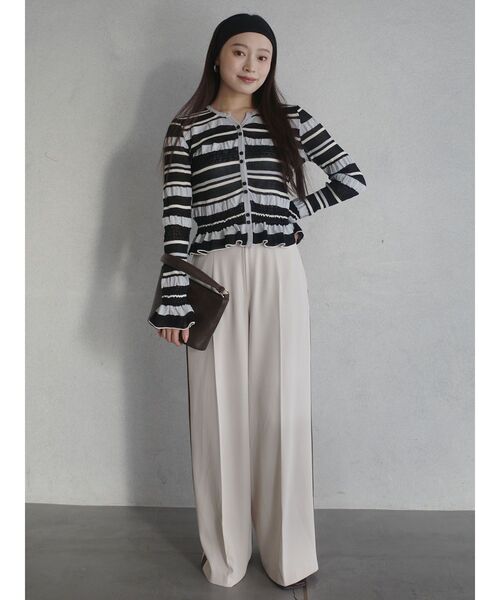 LAGUNAMOON（ラグナムーン）の「フロントジップラインパンツ（その他パンツ・レディース・アイボリー/ピンク/ブラウン・SMALL/MEDIUM）」の7枚目の写真