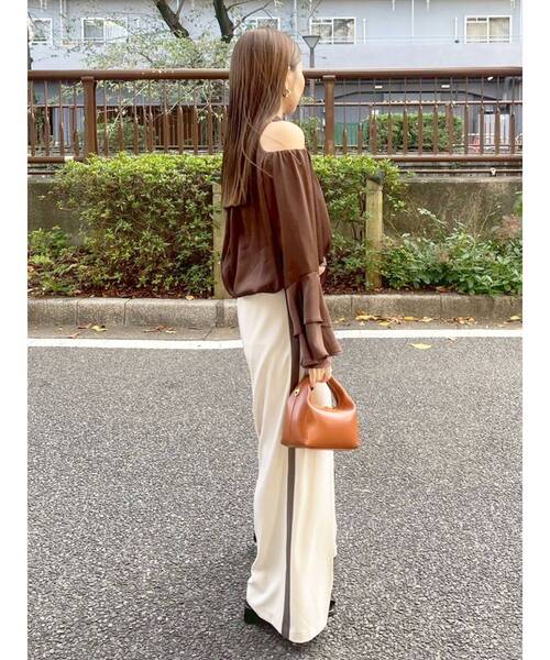 LAGUNAMOON（ラグナムーン）の「フロントジップラインパンツ（その他パンツ・レディース・アイボリー/ピンク/ブラウン・SMALL/MEDIUM）」の12枚目の写真