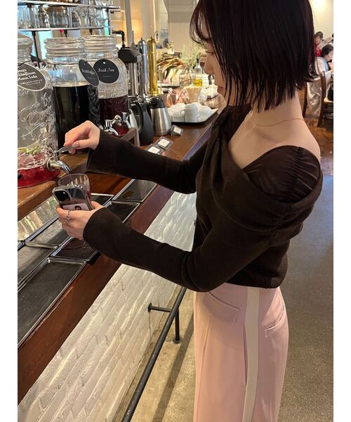 LAGUNAMOON（ラグナムーン）の「フロントジップラインパンツ（その他パンツ・レディース・アイボリー/ピンク/ブラウン・SMALL/MEDIUM）」の10枚目の写真