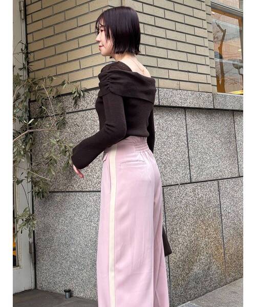 LAGUNAMOON（ラグナムーン）の「フロントジップラインパンツ（その他パンツ・レディース・アイボリー/ピンク/ブラウン・SMALL/MEDIUM）」の11枚目の写真