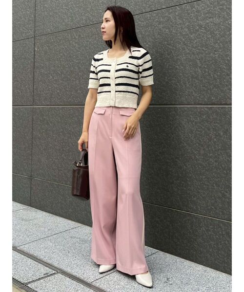 LAGUNAMOON（ラグナムーン）の「フロントジップラインパンツ（その他パンツ・レディース・アイボリー/ピンク/ブラウン・SMALL/MEDIUM）」の12枚目の写真