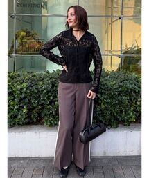 LAGUNAMOON | フロントジップラインパンツ(その他パンツ)