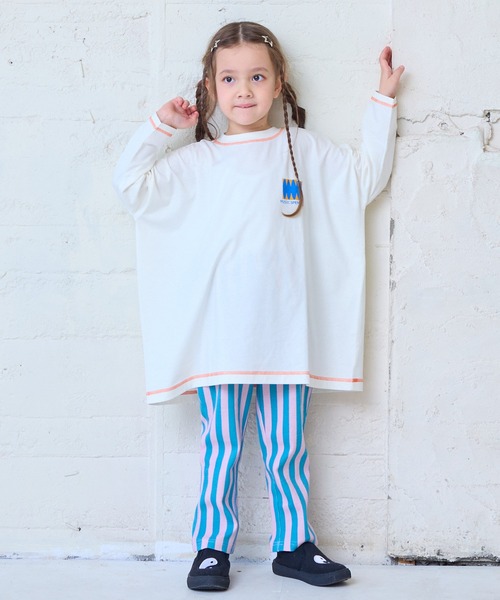 Life Support Products(ライフサポートプロダクツ)の「【COTTON from U.S.A】前後プリントビッグロンティー(Tシャツ/カットソー・キッズ・杢グレー/ホワイト/イエロー/ラベンダー・150/140/130/120/110/100/90)」の18枚目の写真