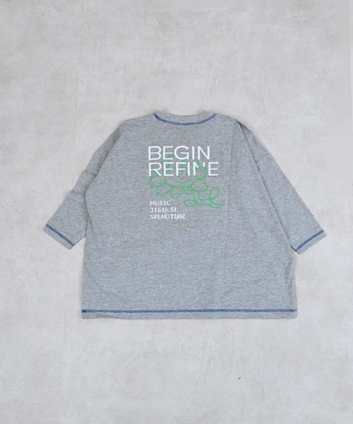 Life Support Products(ライフサポートプロダクツ)の「【COTTON from U.S.A】前後プリントビッグロンティー(Tシャツ/カットソー・キッズ・杢グレー/ホワイト/イエロー/ラベンダー・150/140/130/120/110/100/90)」の21枚目の写真