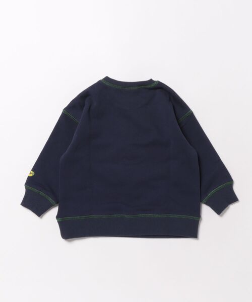 DILASH（ディラッシュ）の「フットボールプリントトレーナー（裏毛）（スウェット・キッズ・ネイビー/グレー・100/130/120/110/90/80/140）」の9枚目の写真