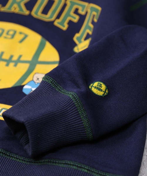 DILASH（ディラッシュ）の「フットボールプリントトレーナー（裏毛）（スウェット・キッズ・ネイビー/グレー・100/130/120/110/90/80/140）」の6枚目の写真