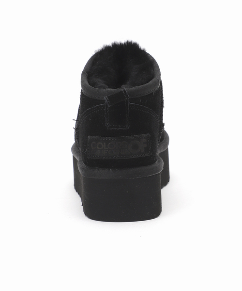 COLORS OF CALIFORNIA（カラーズオブカリフォルニア）の「*【COLORS OF CALIFORNIA】Platform suede boots（ブーツ・レディース・ベージュ/ブラック・37/38/39）」の9枚目の写真