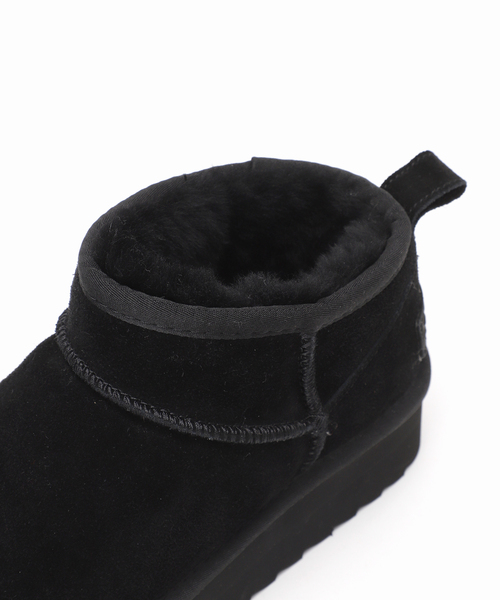 COLORS OF CALIFORNIA（カラーズオブカリフォルニア）の「*【COLORS OF CALIFORNIA】Platform suede boots（ブーツ・レディース・ベージュ/ブラック・37/38/39）」の13枚目の写真