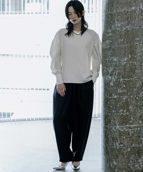 MARECHAL TERRE(マルシャルテル)の「ドッキングプルオーバー(Tシャツ/カットソー・レディース・アイボリー/ブラック/ネイビー/ライトグレー・MEDIUM)」の14枚目の写真