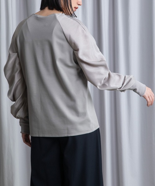 MARECHAL TERRE(マルシャルテル)の「ドッキングプルオーバー(Tシャツ/カットソー・レディース・アイボリー/ブラック/ネイビー/ライトグレー・MEDIUM)」の6枚目の写真