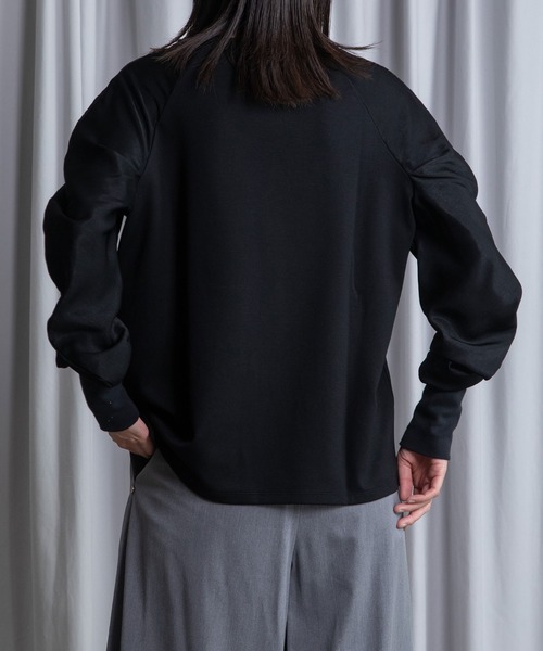 MARECHAL TERRE(マルシャルテル)の「ドッキングプルオーバー(Tシャツ/カットソー・レディース・アイボリー/ブラック/ネイビー/ライトグレー・MEDIUM)」の10枚目の写真