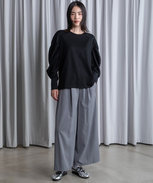 MARECHAL TERRE(マルシャルテル)の「ドッキングプルオーバー(Tシャツ/カットソー・レディース・アイボリー/ブラック/ネイビー/ライトグレー・MEDIUM)」の12枚目の写真