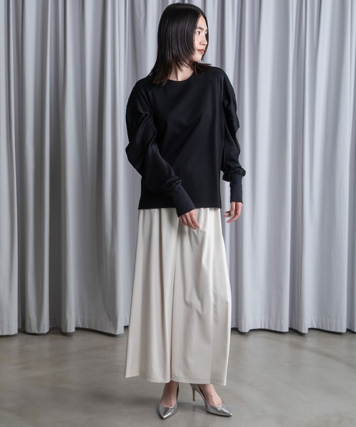 MARECHAL TERRE(マルシャルテル)の「ドッキングプルオーバー(Tシャツ/カットソー・レディース・アイボリー/ブラック/ネイビー/ライトグレー・MEDIUM)」の13枚目の写真