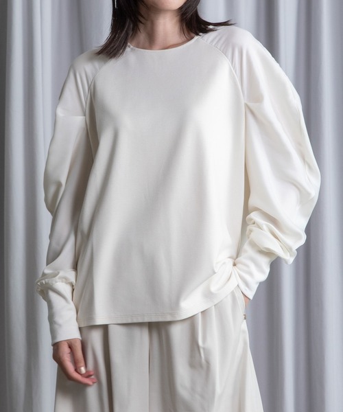 MARECHAL TERRE(マルシャルテル)の「ドッキングプルオーバー(Tシャツ/カットソー・レディース・アイボリー/ブラック/ネイビー/ライトグレー・MEDIUM)」の15枚目の写真