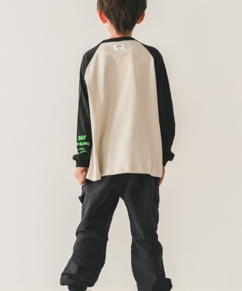 jeans-b（ジーンズベー）の「Jeans-b/ジーンズベー FOR GOODロングＴシャツ（Tシャツ/カットソー・キッズ・アイボリー/ブラック/オフホワイト・130cm/140cm/150cm/160cm）」の11枚目の写真