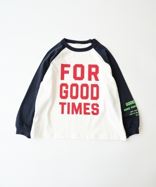 jeans-b（ジーンズベー）の「Jeans-b/ジーンズベー FOR GOODロングＴシャツ（Tシャツ/カットソー・キッズ・アイボリー/ブラック/オフホワイト・130cm/140cm/150cm/160cm）」の17枚目の写真