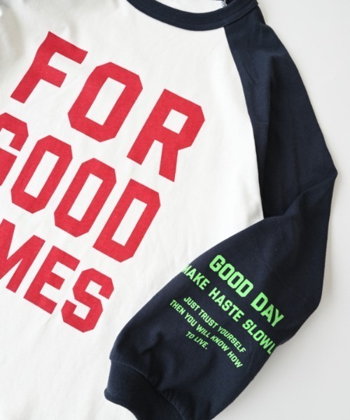 jeans-b（ジーンズベー）の「Jeans-b/ジーンズベー FOR GOODロングＴシャツ（Tシャツ/カットソー・キッズ・アイボリー/ブラック/オフホワイト・130cm/140cm/150cm/160cm）」の20枚目の写真