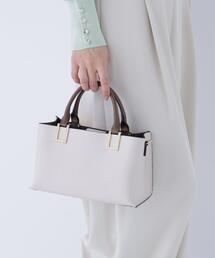 NATURAL BEAUTY BASIC | ◇スクエアメタルトートバッグ(トートバッグ)