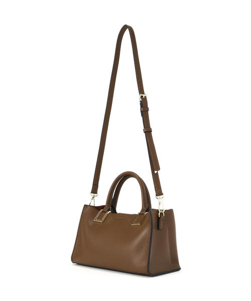 NATURAL BEAUTY BASIC（ナチュラルビューティーベーシック）の「◇スクエアメタルトートバッグ（トートバッグ・レディース・ブラウン/ホワイト系その他/ブラック・ﾌﾘ-）」の13枚目の写真