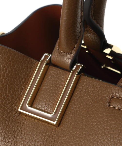 NATURAL BEAUTY BASIC（ナチュラルビューティーベーシック）の「◇スクエアメタルトートバッグ（トートバッグ・レディース・ブラウン/ホワイト系その他/ブラック・ﾌﾘ-）」の9枚目の写真
