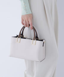 NATURAL BEAUTY BASIC | ◇スクエアメタルトートバッグ(トートバッグ)