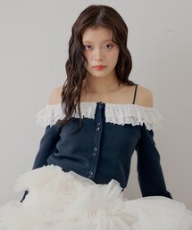 Chico | レースティアードオフショルカーディガン(カーディガン/ボレロ)