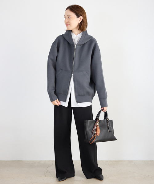 SLOBE IENA（スローブイエナ）の「《追加4》SLOBE レザートートバッグ（トートバッグ・レディース・ブラック/カーキ・FREE）」の6枚目の写真