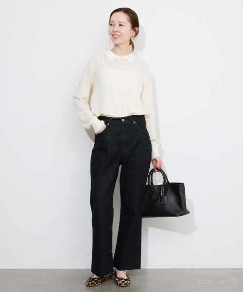 SLOBE IENA（スローブイエナ）の「《追加4》SLOBE レザートートバッグ（トートバッグ・レディース・ブラック/カーキ・FREE）」の12枚目の写真