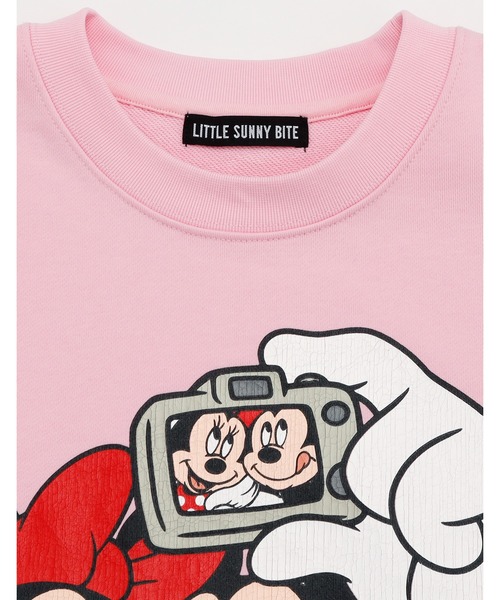 Little sunny bite(リトルサニーバイト)の「【RS】【little sunny bite Disney collection】micky & minnie selfie sweat top(スウェット・レディース・ブラック/ホワイト・MEDIUM/SMALL)」の7枚目の写真