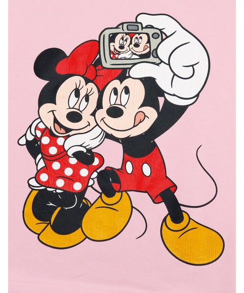 Little sunny bite(リトルサニーバイト)の「【RS】【little sunny bite Disney collection】micky & minnie selfie sweat top(スウェット・レディース・ブラック/ホワイト・MEDIUM/SMALL)」の8枚目の写真