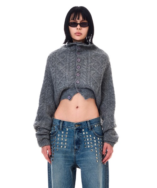 LOOSE CABLE BOLERO TOPS