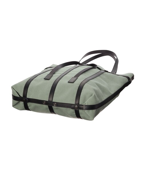 HIROKO HAYASHI(ヒロコハヤシ)の「PANIER CAMOSCIO(パニエ カモッショ)トートバッグ(トートバッグ・レディース・チャコール/ライトグリーン系・00)」の7枚目の写真