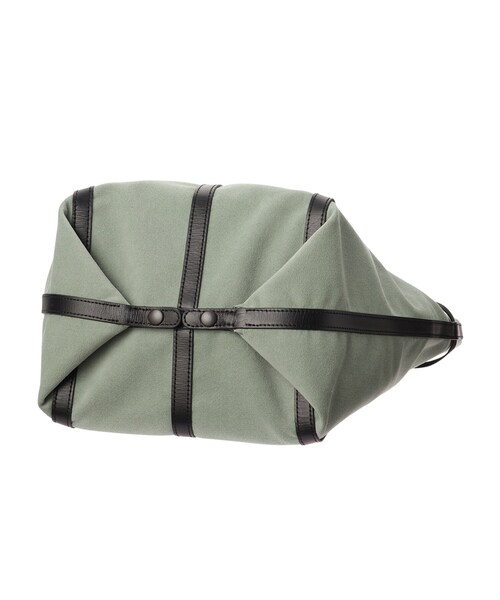 HIROKO HAYASHI(ヒロコハヤシ)の「PANIER CAMOSCIO(パニエ カモッショ)トートバッグ(トートバッグ・レディース・チャコール/ライトグリーン系・00)」の9枚目の写真