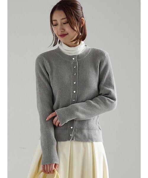 Te chichi(テチチ)の「モールリブカーディガン(カーディガン/ボレロ・レディース・ブラウン/チャコールグレー/グレー・F)」の17枚目の写真