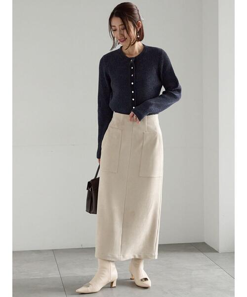 Te chichi(テチチ)の「モールリブカーディガン(カーディガン/ボレロ・レディース・ブラウン/チャコールグレー/グレー・F)」の18枚目の写真