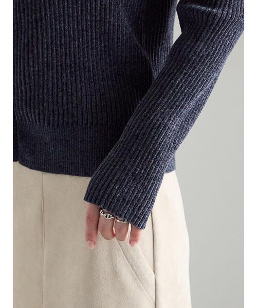 Te chichi(テチチ)の「モールリブカーディガン(カーディガン/ボレロ・レディース・ブラウン/チャコールグレー/グレー・F)」の12枚目の写真