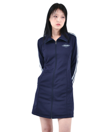 KATHARSIS（カタルシス）の「スポーティトラックジャージワンピースネイビー S M（ワンピース）」