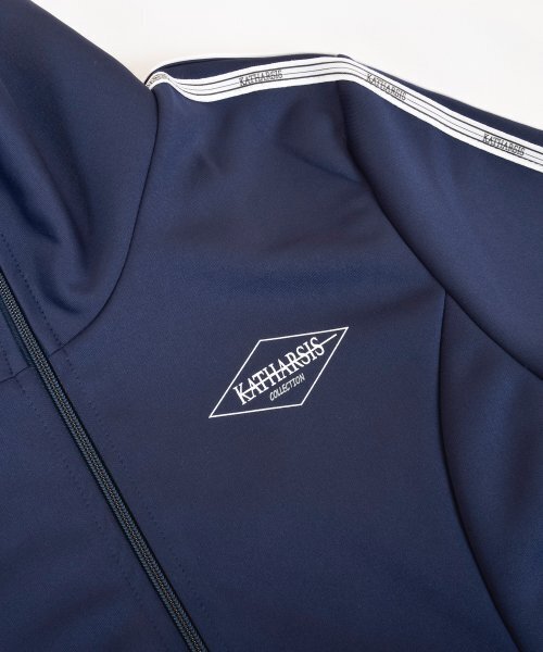 KATHARSIS（カタルシス）の「スポーティトラックジャージワンピースネイビー S M（ワンピース・レディース・その他・MEDIUM/SMALL）」の2枚目の写真