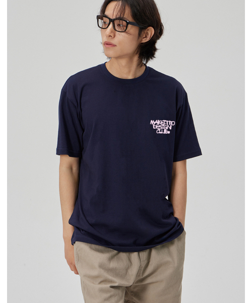MAKEITTO（メイキット）の「[DESIGN CLUB] CREW NECK TEE_NAVY（Tシャツ/カットソー・メンズ・その他・MEDIUM/LARGE/X-LARGE/XX-LARGE）」の5枚目の写真