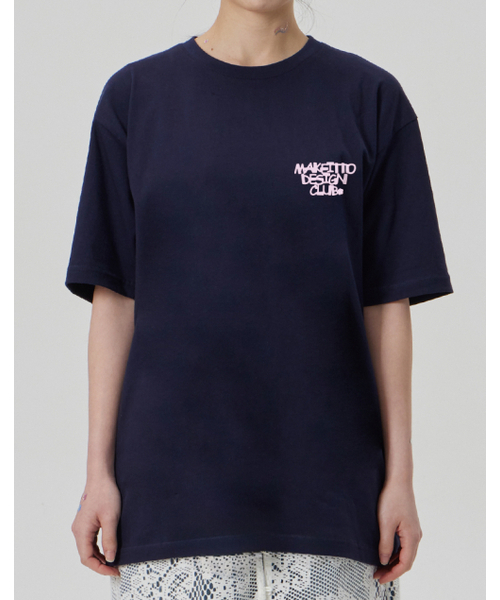 MAKEITTO（メイキット）の「[DESIGN CLUB] CREW NECK TEE_NAVY（Tシャツ/カットソー・メンズ・その他・MEDIUM/LARGE/X-LARGE/XX-LARGE）」の7枚目の写真