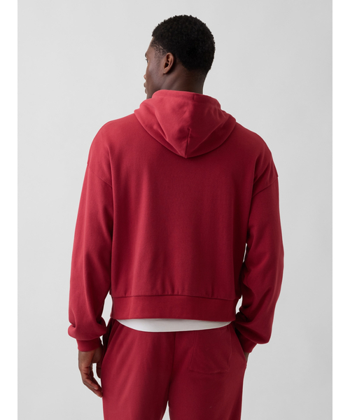 GAP（ギャップ）の「ヴィンテージソフト フレンチテリー オーバーサイズ GAPロゴ クロップドパーカー（パーカー・メンズ・レッド/ネイビー/ブラック/ホワイト・L/M/S/XL/XS）」の14枚目の写真