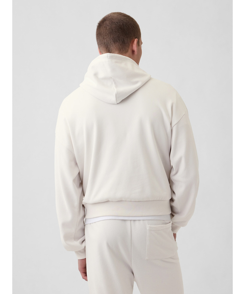 GAP（ギャップ）の「ヴィンテージソフト フレンチテリー オーバーサイズ GAPロゴ クロップドパーカー（パーカー・メンズ・レッド/ネイビー/ブラック/ホワイト・L/M/S/XL/XS）」の16枚目の写真