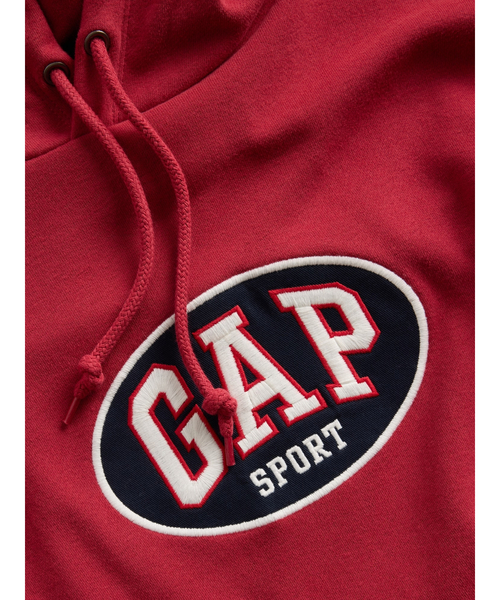 GAP（ギャップ）の「ヴィンテージソフト フレンチテリー オーバーサイズ GAPロゴ クロップドパーカー（パーカー・メンズ・レッド/ネイビー/ブラック/ホワイト・L/M/S/XL/XS）」の19枚目の写真