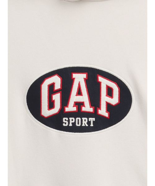 GAP（ギャップ）の「ヴィンテージソフト フレンチテリー オーバーサイズ GAPロゴ クロップドパーカー（パーカー・メンズ・レッド/ネイビー/ブラック/ホワイト・L/M/S/XL/XS）」の20枚目の写真