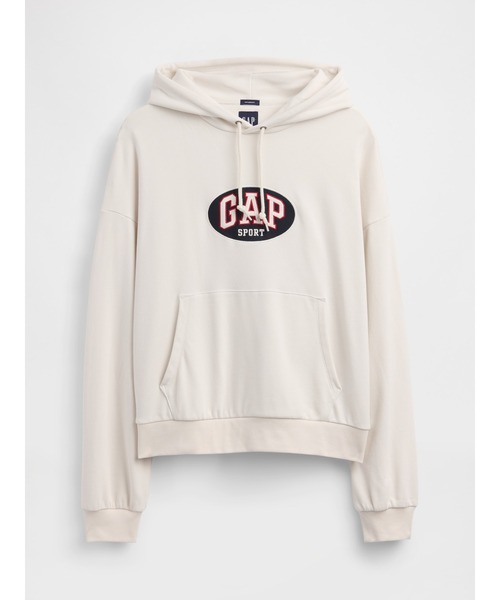 GAP（ギャップ）の「ヴィンテージソフト フレンチテリー オーバーサイズ GAPロゴ クロップドパーカー（パーカー・メンズ・レッド/ネイビー/ブラック/ホワイト・L/M/S/XL/XS）」の21枚目の写真